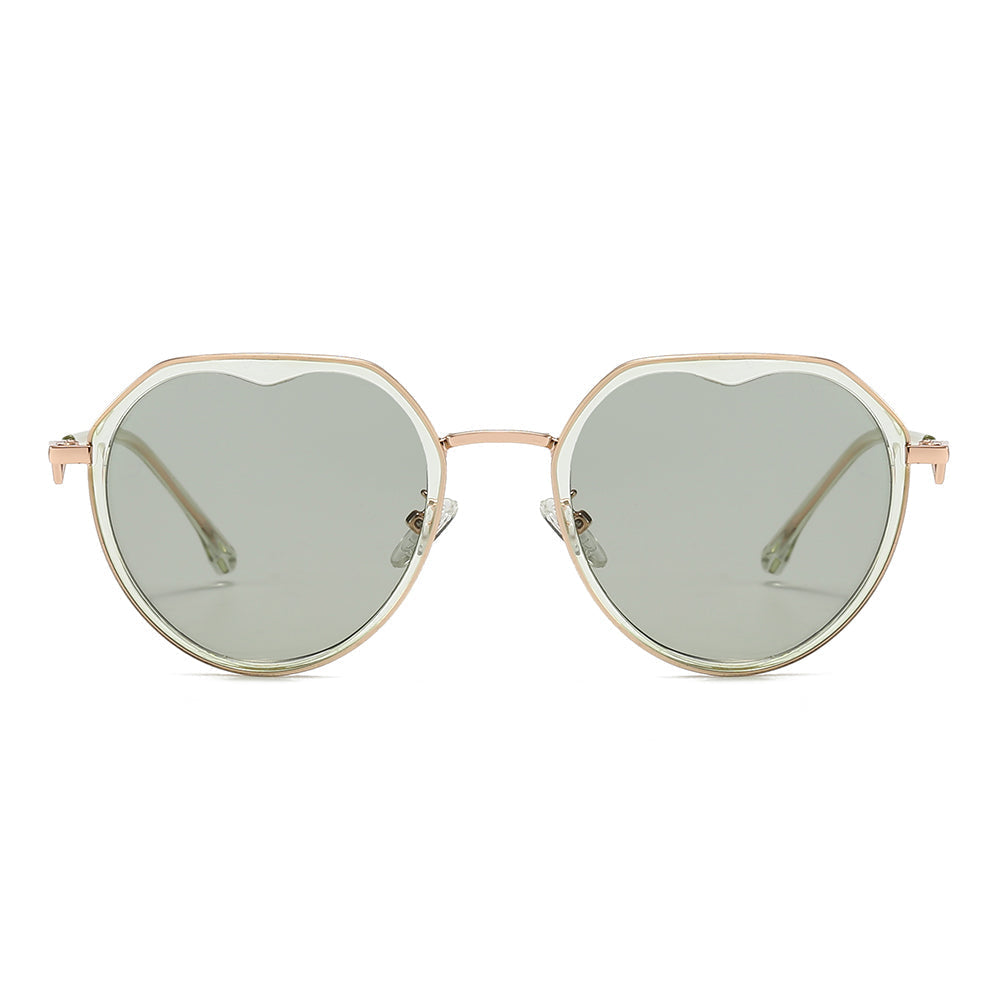 Gradient Lens Round Sunglasses